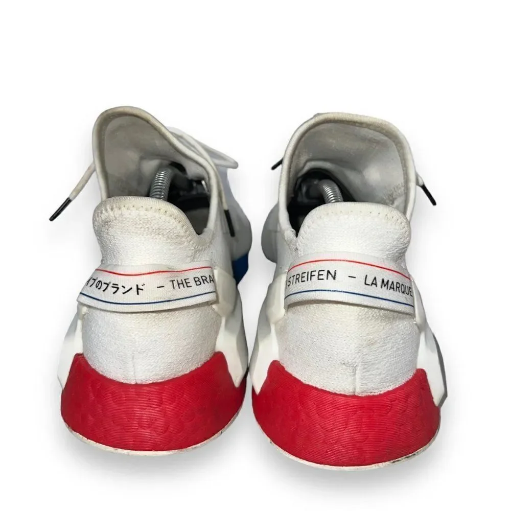 Adidas NMD_R1 V2 'White‎ Lush Red Blue' FX4148 Men's 11